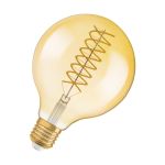 Osram Vintage 1906 LED E27 Globe Fadenlampe Gold 8.4W 806lm - 824 Extra Warmweiß | Ersatz Für 60W - Dimmbar