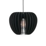 Nordlux Pendelleuchte Tribeca 38 Schwarz Holz | E27 Max 60W