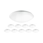 Mehrfachpackung 10x Noxion LED-Wand- und Deckenleuchte Corido Weiß 18W 1561lm - 840 Kaltweiß | 360mm - IP44