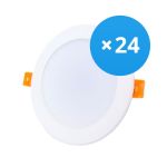 Mehrfachpackung 24x LED Downlight 12W 1080lm 120D - 840 Kaltweiß | Ersatz für 1x18W
