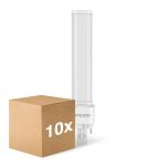 Mehrfachpackung 10x Noxion Lucent PL-C LED 7.4W - 830 Warmweiß | Ersatz Für 26W