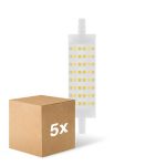 Mehrfachpackung 5x Ledvance  Performance LED R7s Doppelt Ended 118mm Klar 15W 2000lm - 827 Extra Warmweiß |  Ersatz Für 125W