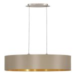 Eglo Pendelleuchte Maserlo Stahl Satin-Nickel | Geeignet für 2x E27