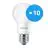 Mehrfachpackung 10x Philips Corepro LED Glühbirne E27 Birne Matt 5W 470lm - 930 Warmweiß | Höchste Farbwiedergabe - Ersatz für 40W