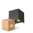 Mehrfachpackung 4x D'Lite LED Wandleuchte Elingen Aluminium Schwarz 4.9W 480lm - 830 Warmweiß