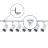 Komplettset 1-Phasen Rail L 1,5 x 1,5 Meter Weiß | incl. 7x Spot + GU10 2700K 3W Dimmbar + Abschlusskappe, Stromanschluss und L -Verbinder