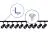 Komplettset 1-Phasen Rail L 2 x 2 Meter Schwarz | incl. 10x Spot + GU10 2700K 3W Dimmbar + Abschlusskappe, Stromanschluss und L -Verbinder