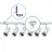 Komplettset 1-Phasen Rail L 1 x 2 Meter Weiß | incl. 6x Spot + GU10 2700K 3W Dimmbar + Abschlusskappe, Stromanschluss und L -Verbinder