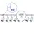 Komplettset 1-Phasen Rail L 1,5 x 2 Meter Weiß | incl. 8x Spot + GU10 2700K 3W Dimmbar + Abschlusskappe, Stromanschluss und L -Verbinder 