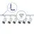 Komplettset 1-Phasen Rail L 1 x 1,5 Meter Weiß | incl. 6x Spot + GU10 2700K 3W Dimmbar + Abschlusskappe, Stromanschluss und L -Verbinder