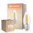 Mehrfachpackung 10x Ledvance Classic LED E27 Kerze Fadenlampe Klar 3.4W 470lm - 827 Extra Warmweiß | Dimmbar - Ersatz Für 40W