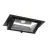 LED Downlight Wandwasher Wandy Maxi Schwarz 46W 6050lm 70x75D - 830 Warmweiß - 238x145mm