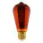 Eglo LED Edison E27 Fadenlampe Messing 4W 30lm - 820 Extra Warmweiß | Dimmbar - Ersatz Für 15W