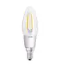 Osram Superstar Classic LED E14 Kerze Fadenlampe Klar 4W 470lm - 822-827 Dim To Warm | Dimmbar - Ersatz Für 40W
