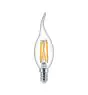 Philips MASTER Value LED Kerze E14 Gebogene Spitze Fadenlampe Klar 3.4W 470lm - 927 Extra Warmweiß | Höchste Farbwiedergabe - Dimmbar - Ersatz für 25W