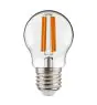 Noxion Lucent Lustre LED E27 Kugel Fadenlampe Klar 4.5W 470lm - 827 Extra Warmweiß | Dimmbar - Ersatz für 40W