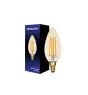 Noxion Lucent LED E14 Kerze Fadenlampe Messing 4.1W 350lm - 822 Extra Warmweiß | Dimmbar - Ersatz für 40W