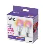 Doppelpack 2x WiZ Smart LED E27 Birne Fadenlampe Matt 9W 806lm | Höchste Farbwiedergabe - Dimmbar - Ersatz Für 60W