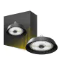 LED Highbay ALBIOR Stahl Schwarz 150W 25500lm 90D - 757 Kaltweiß | IP65 - Mit Bewegungs- und Lichtsensor