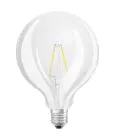 Ledvance Classic LED E27 Globe Fadenlampe Klar 2.5W 250lm - 827 Extra Warmweiß | Ersatz für 25W