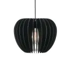 Nordlux Pendelleuchte Tribeca 38 E27 Schwarz - Holz | Max. 60W
