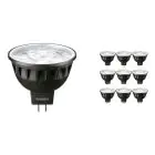 Mehrfachpackung 10x Philips LEDspot ExpertColor GU5.3 MR16 6.5W 930 60D (MASTER) | Warmweiß - Höchste Farbwiedergabe - Dimmbar - Ersatz für 35W
