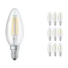 Mehrfachpackung 10x Osram Parathom Retrofit klassisch E14 B35 4W 840 470lm Klar | Kaltweiß - Ersatz für 40W
