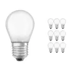Mehrfachpackung 10x Osram Parathom Retrofit klassisch E27 P45 5W 827 470lm Matt | Dimmbar - Extra Warmweiß - Ersatz für 40W
