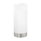 Eglo Tischlampe Damasco 1 Stahl Satin-Nickel | IP20 - Geeignet für 1x E27 