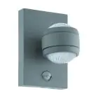 Eglo Wandleuchte Sesimba 1 Stahl Silber Up & Down 3W 330lm - 830 Warmweiß | IP44 - Bewegungs- und Lichtsensor