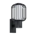 Eglo Wandleuchte Ravello Stahl Schwarz | IP44 - Geeignet für 1x E27