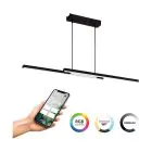 Eglo Pendelleuchte Fraioli-Z Aluminium Schwarz 17W 2400lm - 827-865 Abstimmbares Weiß + RGB | IP20 - Zigbee Dimmbar
